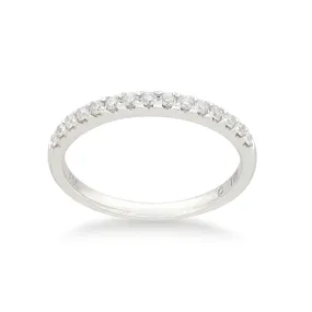 1/5 Carat Flawless Eternity Ring in 18ct White Gold