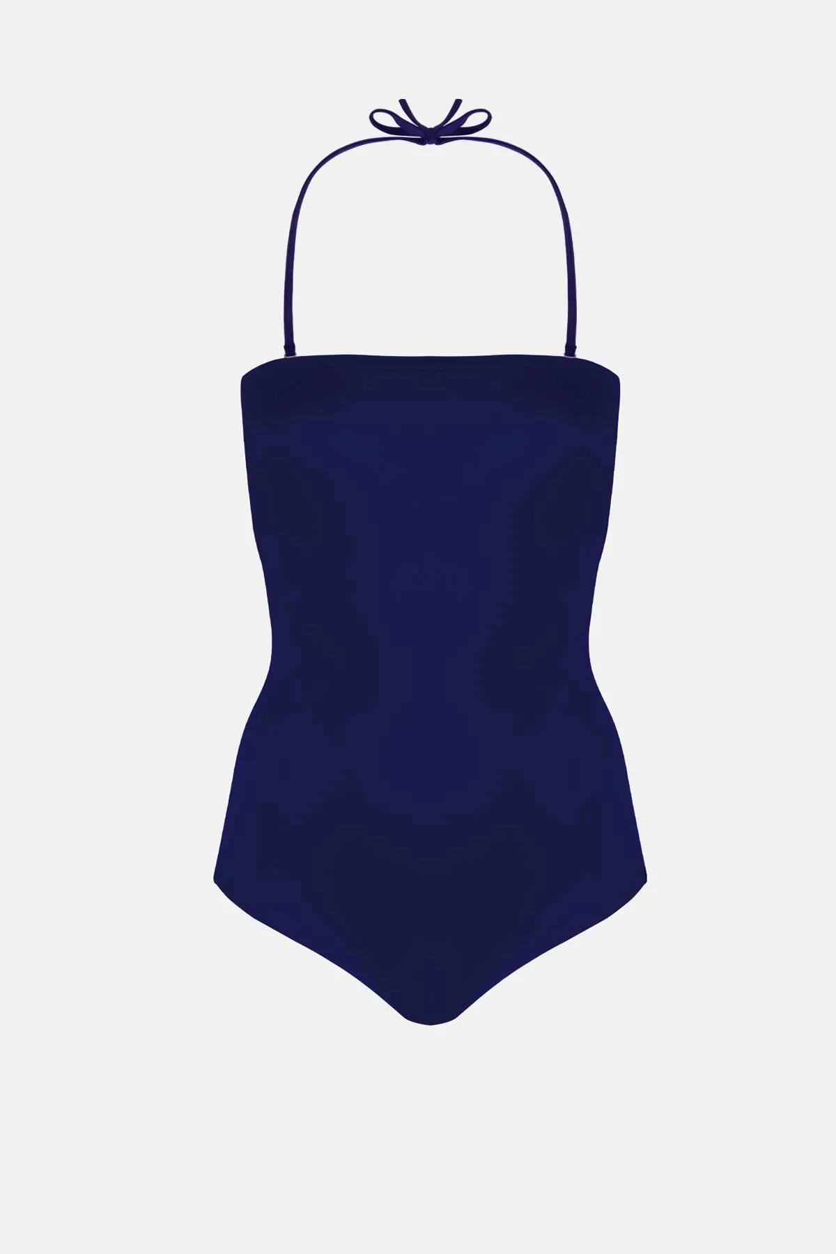 79358 Navy Blue Strapless Swimsuit