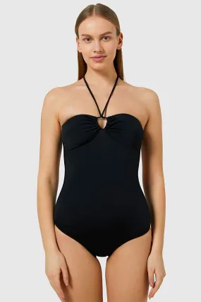 79610 Black Strapless Swimsuit