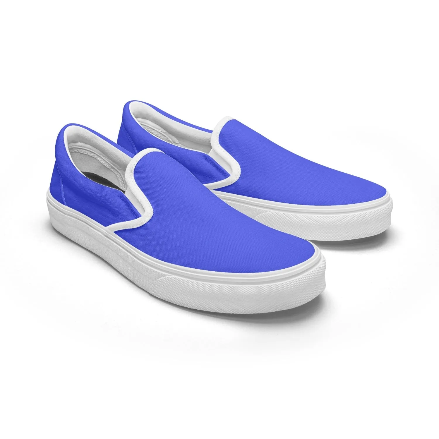 All Blue AOP Slip-On Shoes