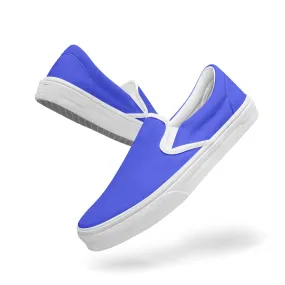 All Blue AOP Slip-On Shoes