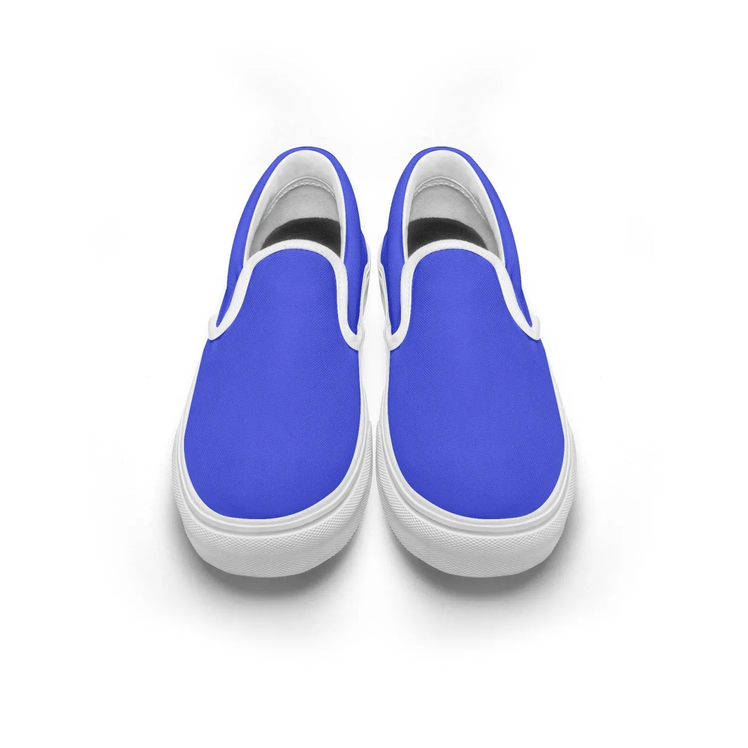 All Blue AOP Slip-On Shoes