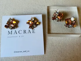 Apricot Cluster Studs