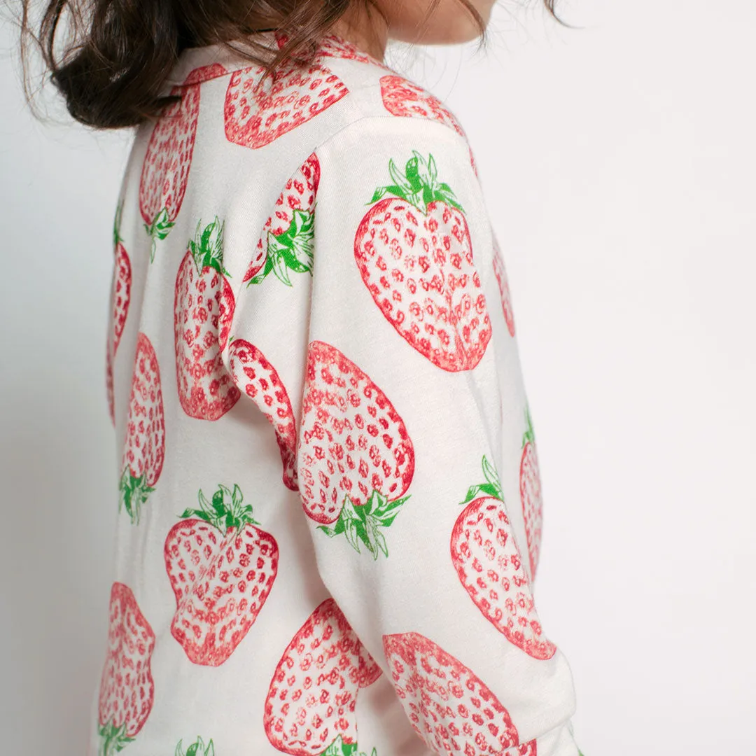 Baby Bamboo Romper - Strawberries