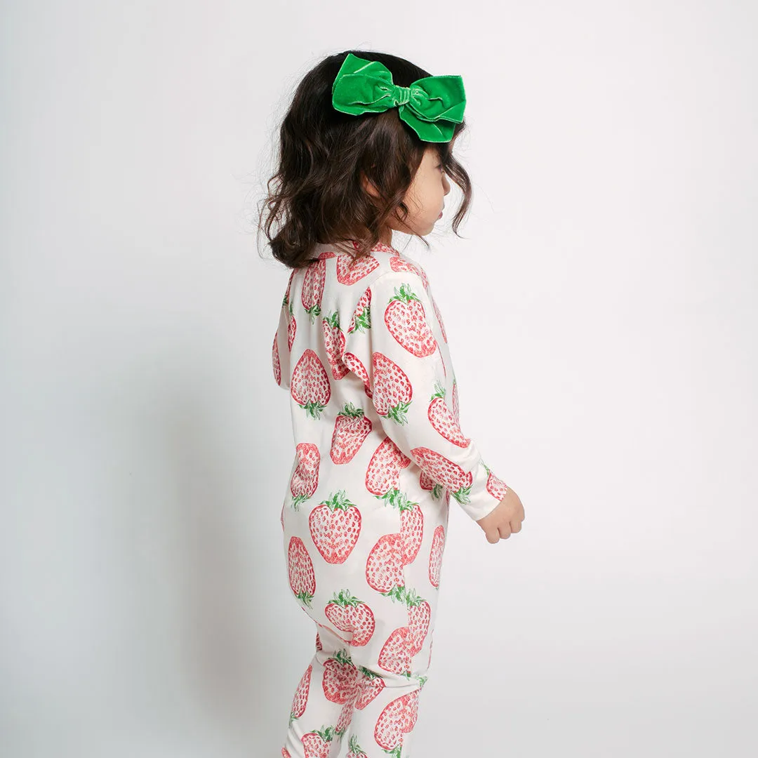 Baby Bamboo Romper - Strawberries