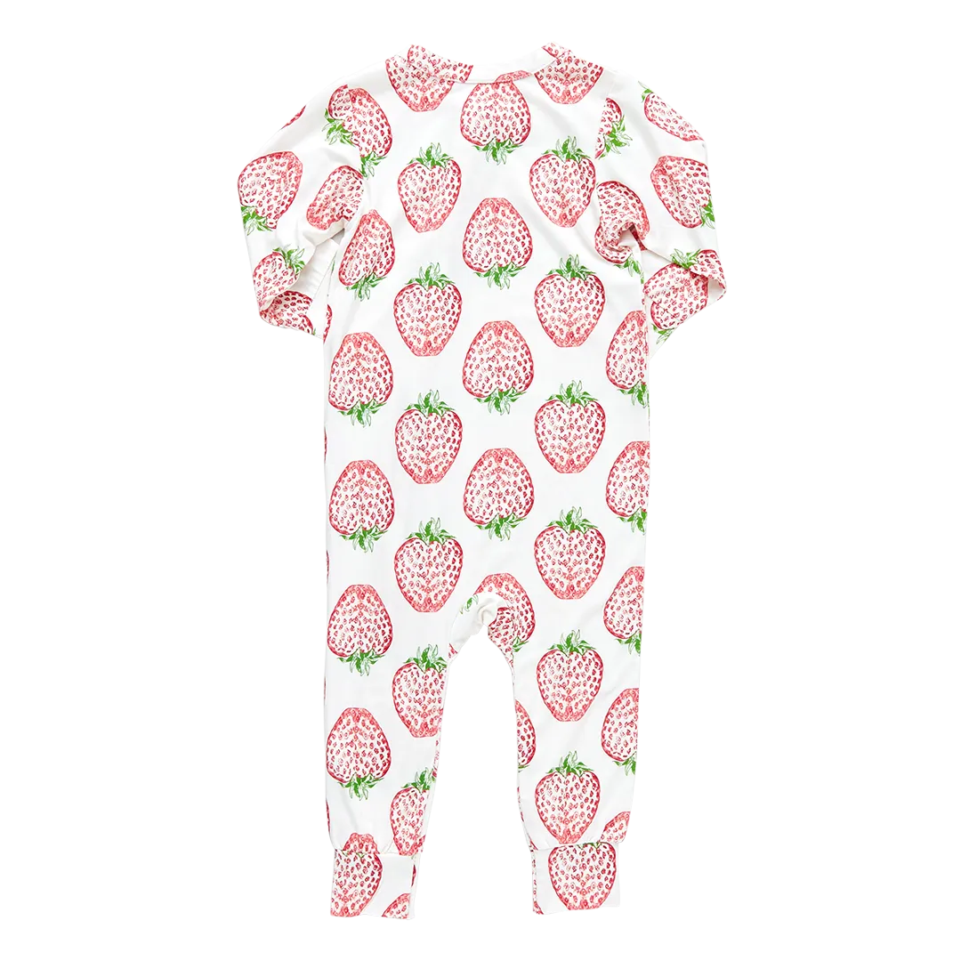 Baby Bamboo Romper - Strawberries