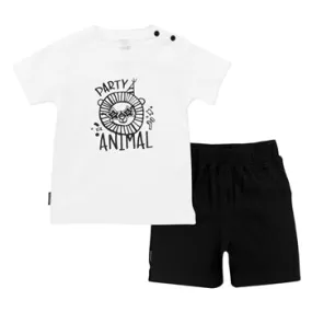 Black N White | TShirt & Short Set