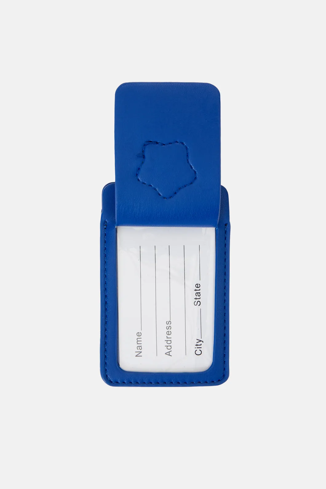 Blue Flower Luggage Tag