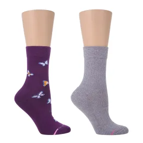 Butterflies | Diabetic Half-Cushion Socks For Women