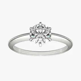 Classic Six-Prong Solitaire Engagement Ring