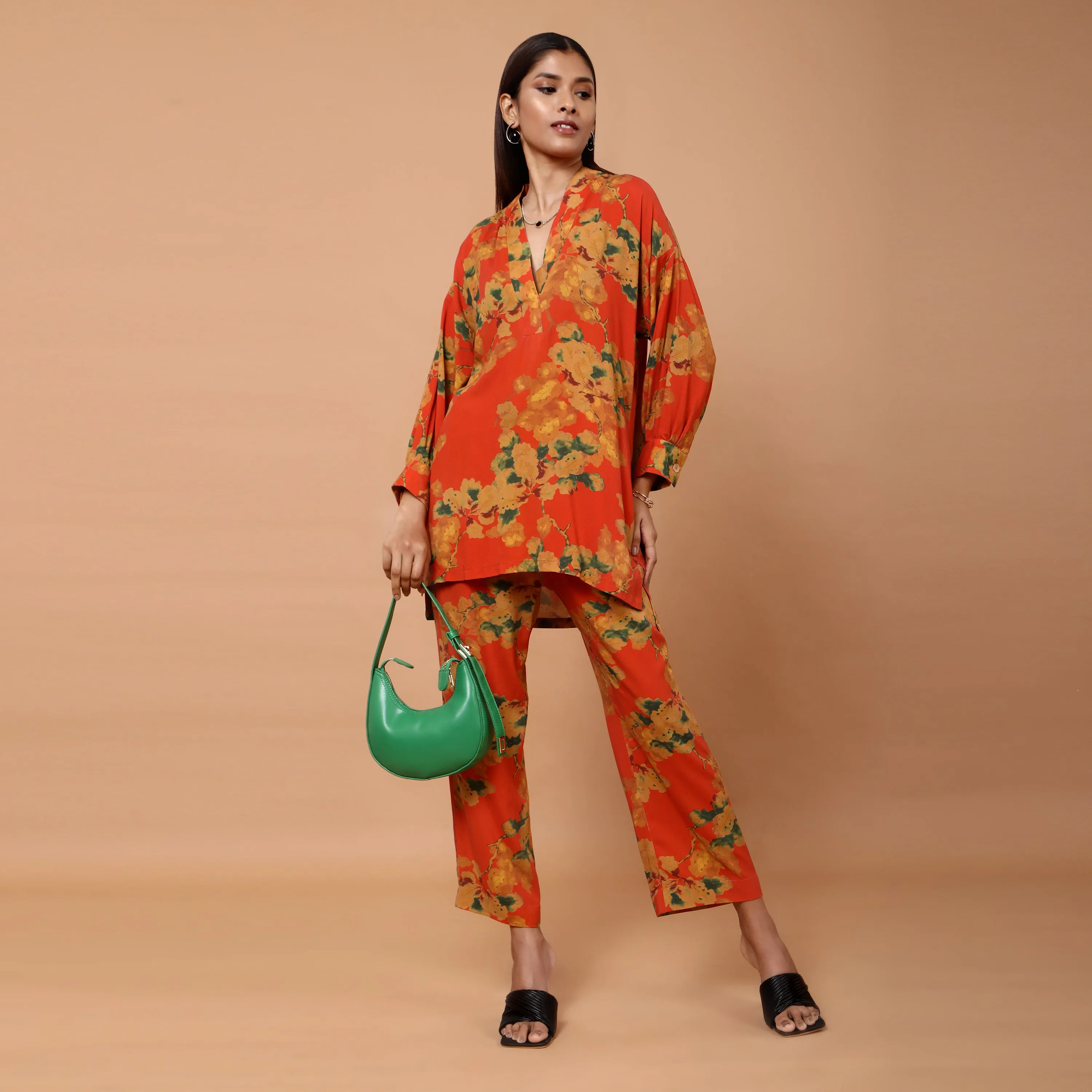 Dahila floral printed co-ord set