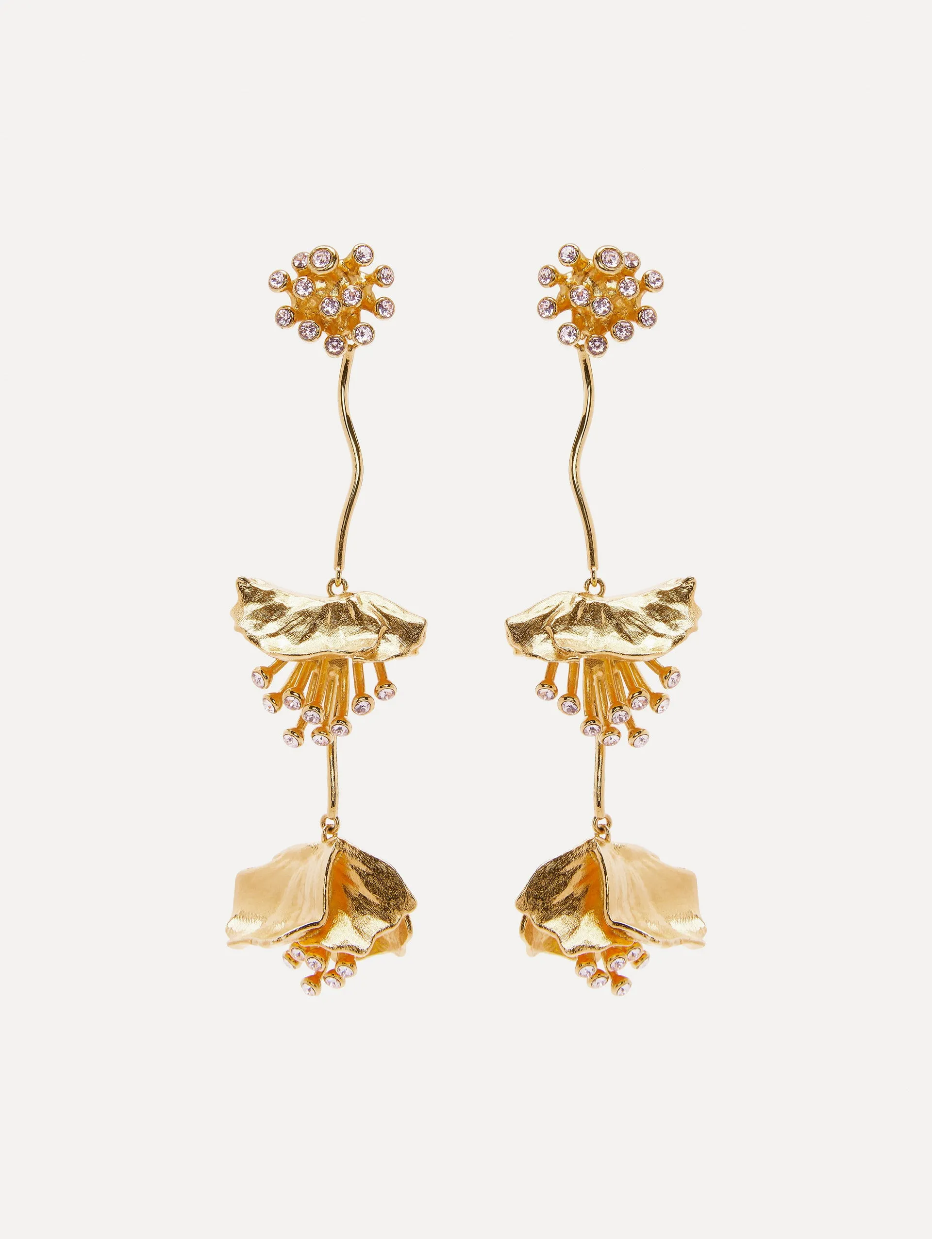 Dangling Flower Earrings