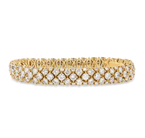 Diamond Bombe Bracelet, 14.25 Carats