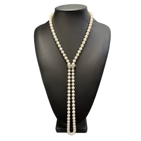 Estate Opera Length (35") Cultured Japanese Akoya Pearl Necklace