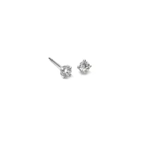 Felicia Stud Earrings White Gold - Diamond