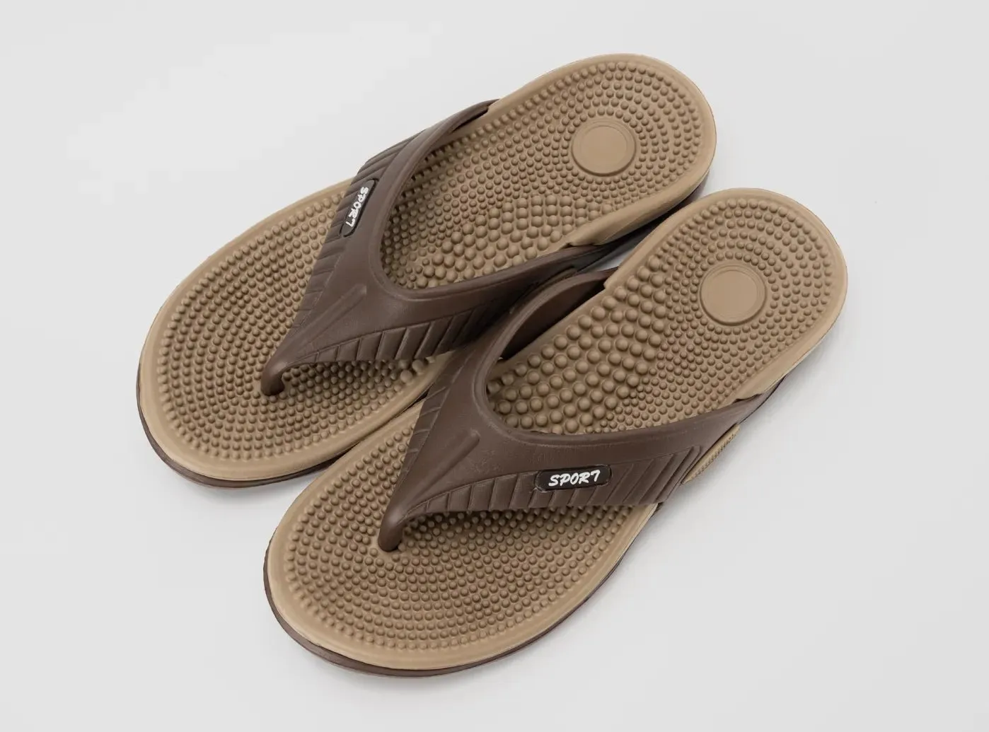 FitVille Men's RelaxStride Flip Flops