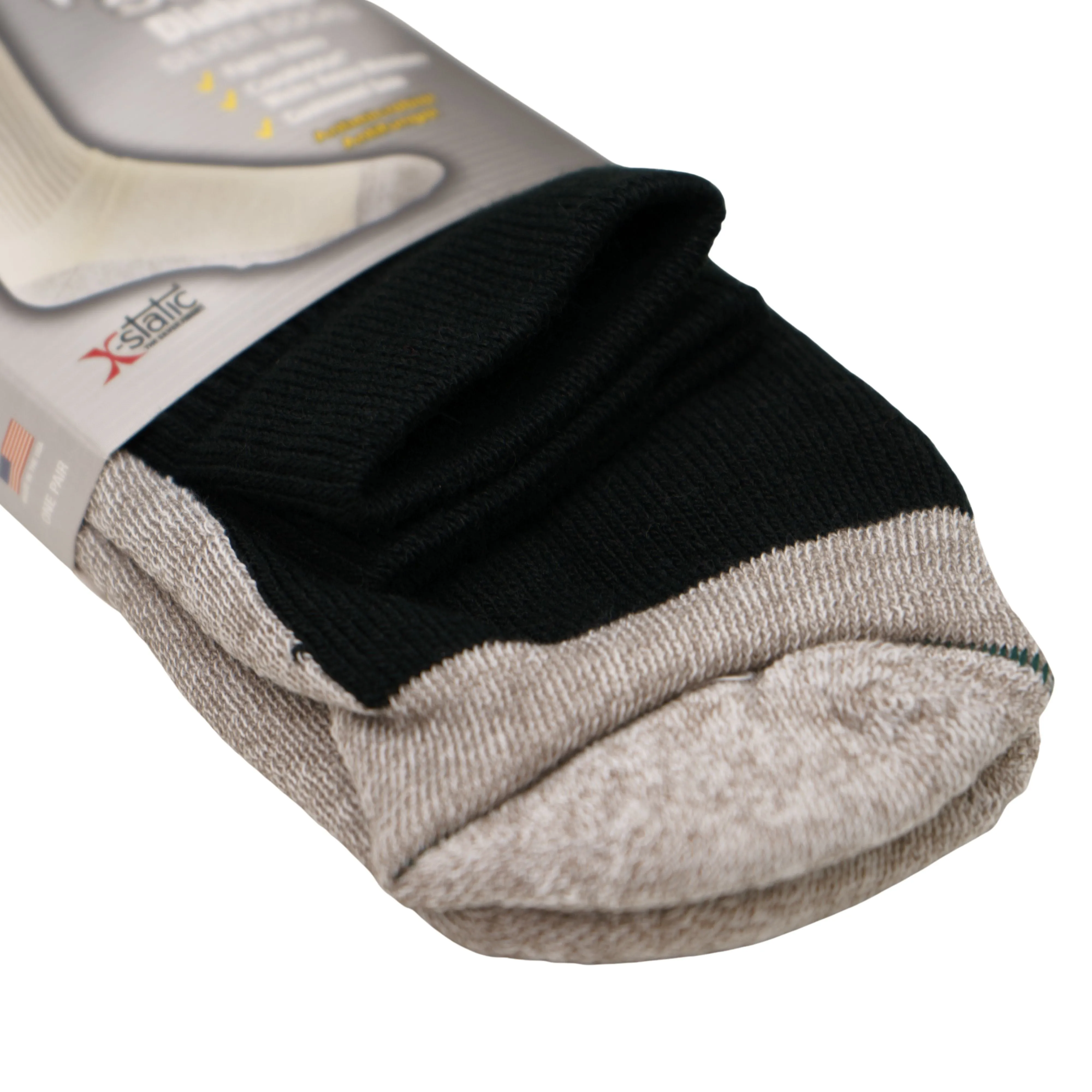 FOUNDATION® HEALTHY SOLES CIRCULATION ANKLE SOCKS - BLACK