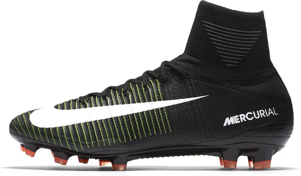 Nike Mercurial Superfly V FG Soccer Boots - Black/Electric Green