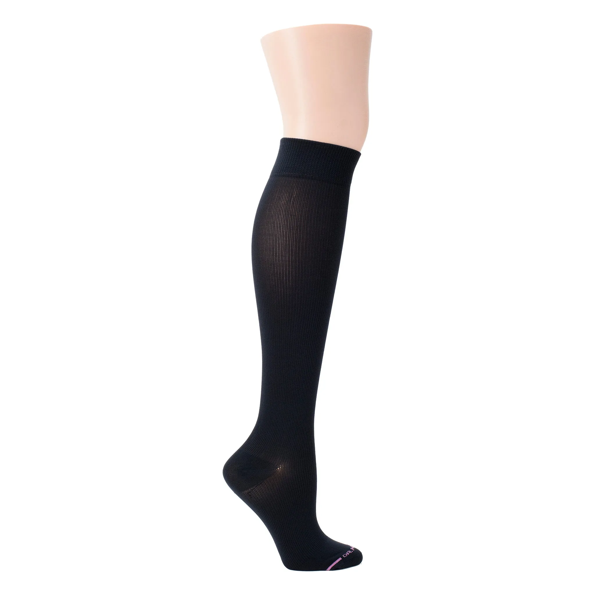 Nylon Basic Solid | Wide Calf Knee-High Compression Socks For Women