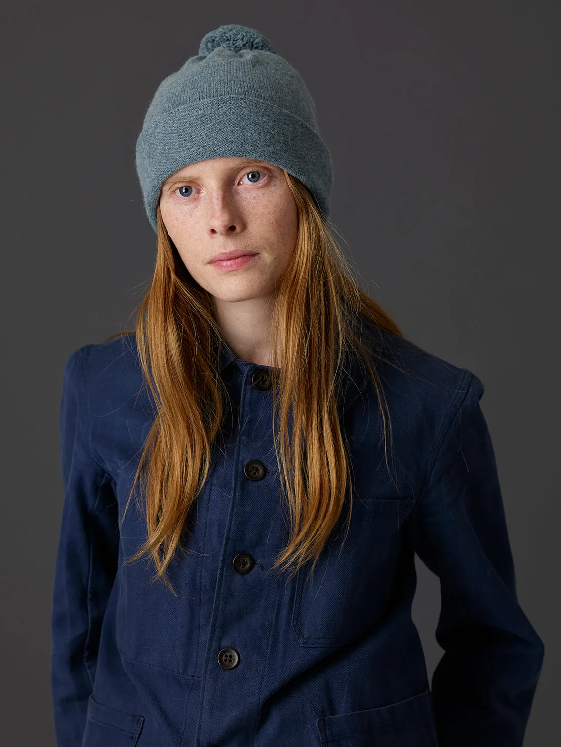 Plain Pompom Hat Military Sample Sale