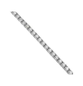 Round Stone Diamond Tennis Bracelet With Birthstone