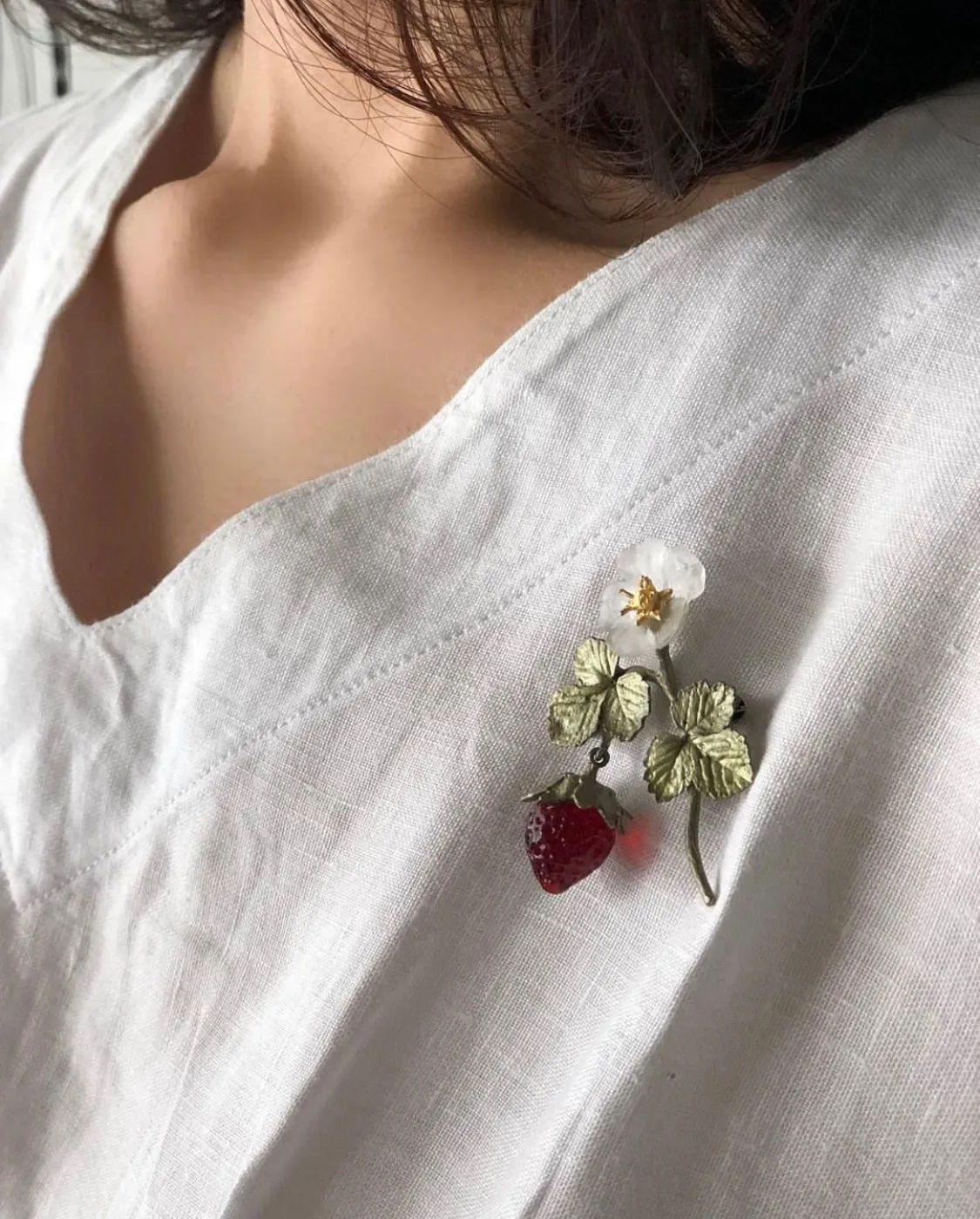 Strawberry Brooch