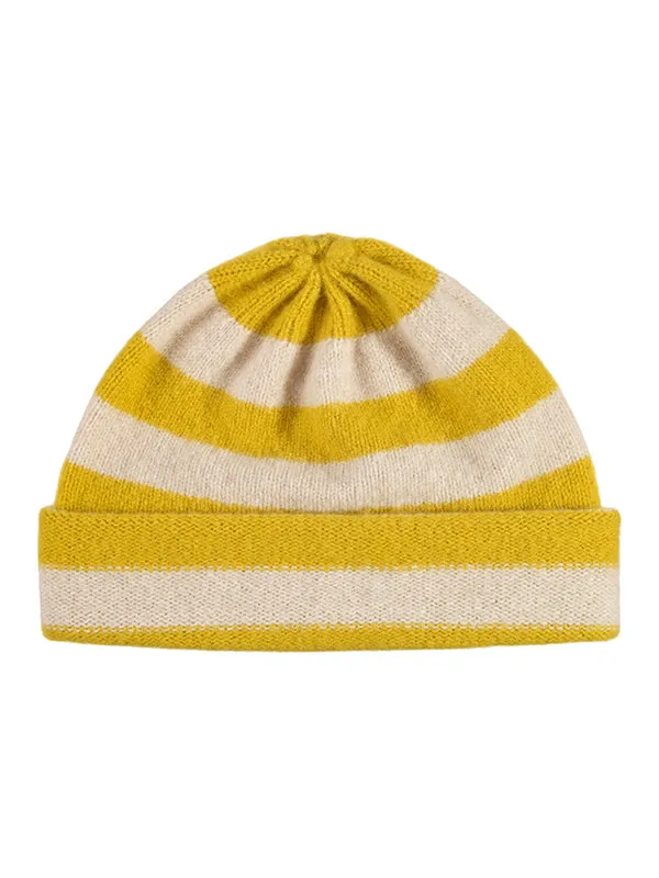 Stripe Hat Turmeric & Oatmeal