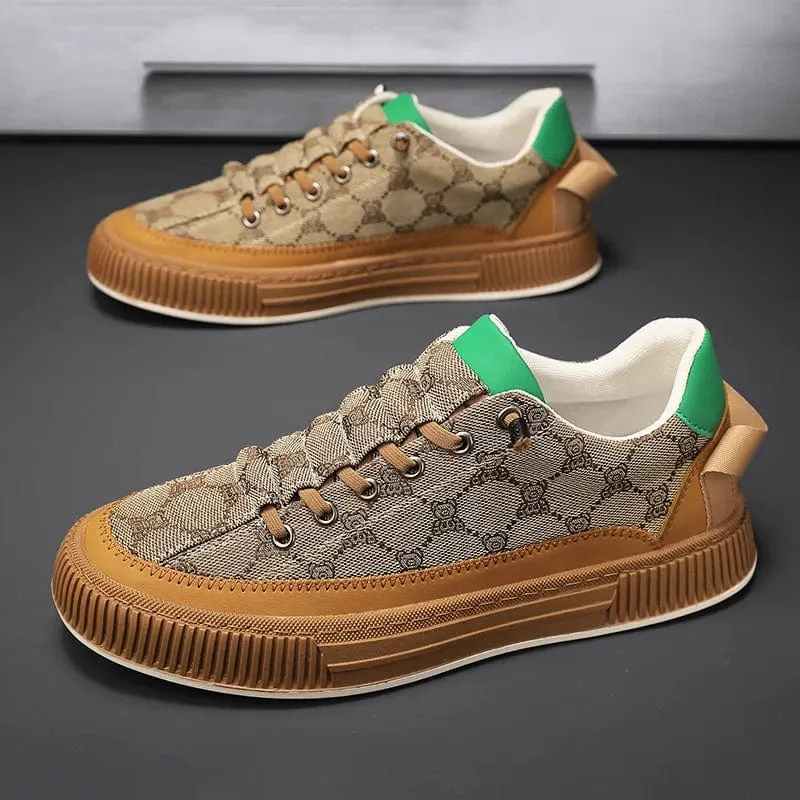 Vulcanized Men's Casual Sneakers Luxury Design Shoes