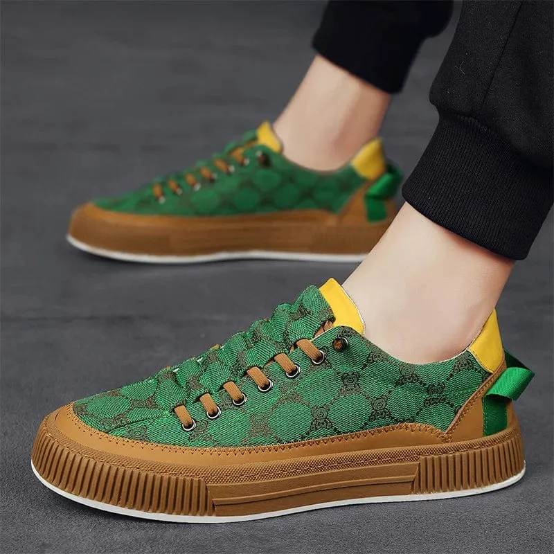 Vulcanized Men's Casual Sneakers Luxury Design Shoes