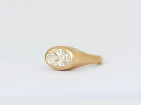 XL oval diamond ring